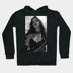 Rhapsody In Black A Portrait Of Melancholic Music Hoodie